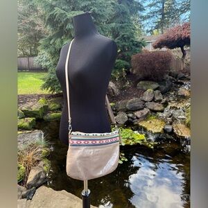 The Sak Boho Leather and Woven Bag